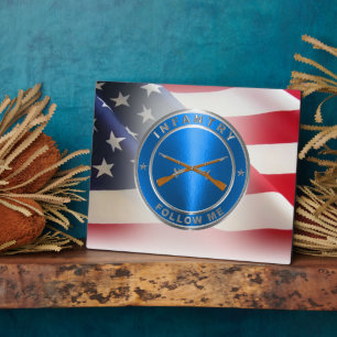 Plaque Photo Ancien combattant de l'armée d'infanterie