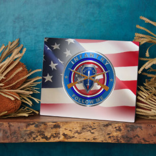 Plaque Photo Ancien combattant de l'armée d'infanterie