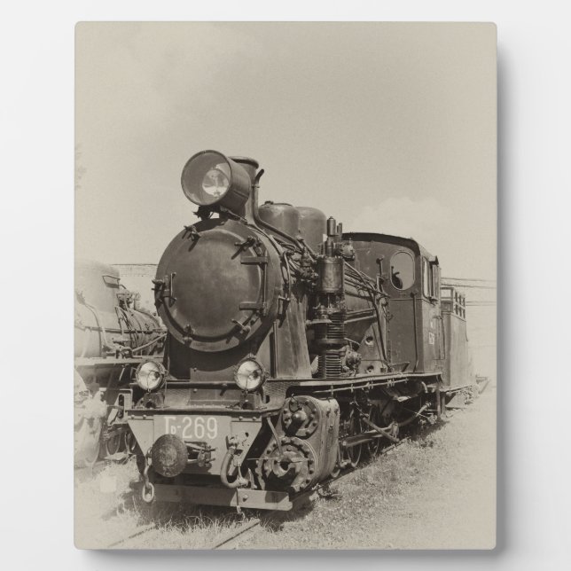 Plaque Photo Ancien moteur à vapeur étroit Gr-269 (Devant)