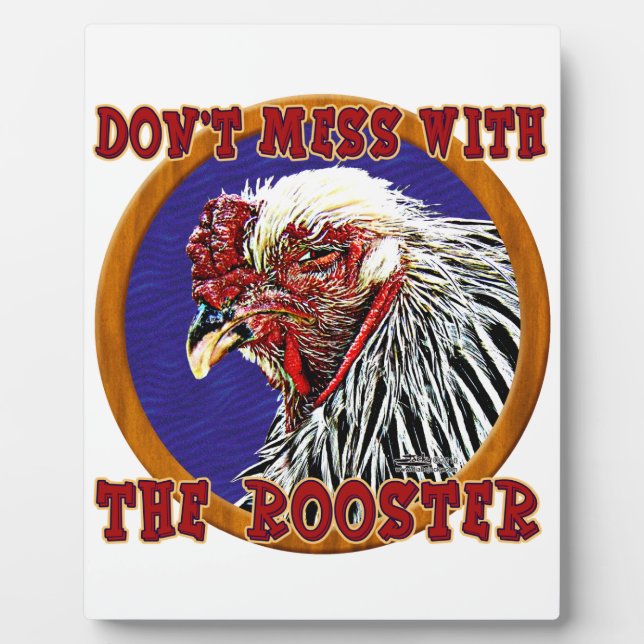 Plaque Photo Ancien Rooster (Devant)
