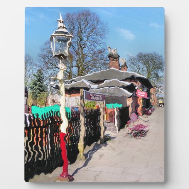 PLAQUE PHOTO ANCIENNE GARE (Devant)