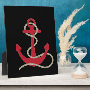 Plaque Photo Ancre rouge