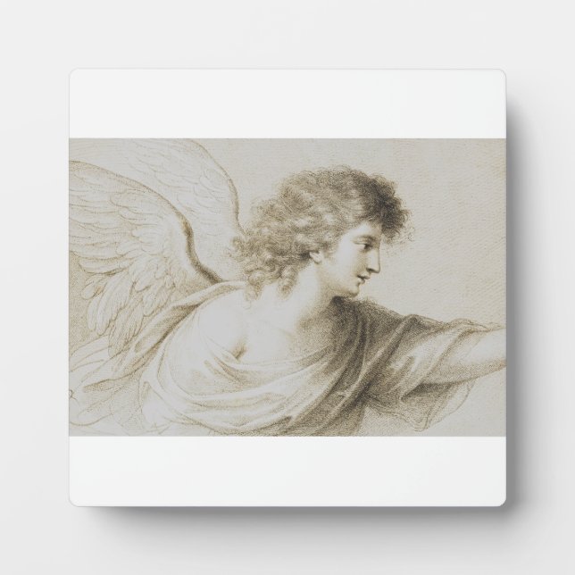 Plaque Photo ange chrétien par Francesco Bartolozzi (Devant)