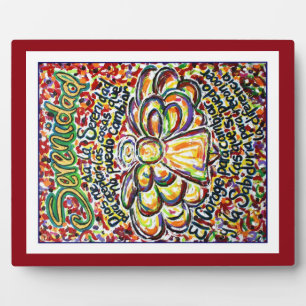 Plaque Photo Angel de prière de sérénité (Plaque d'art de peint