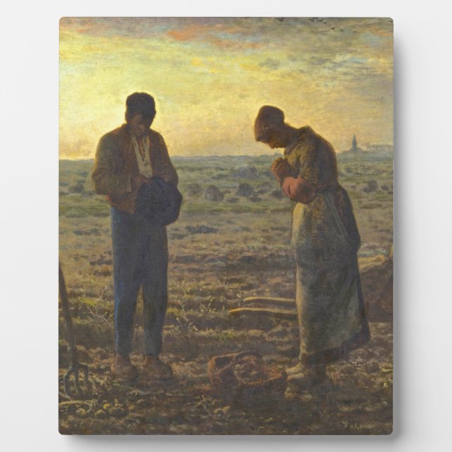 Plaque Photo Angelus Jean Francois Millet (Devant)