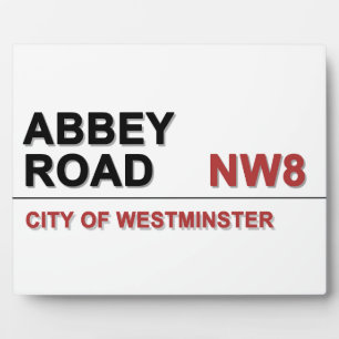 Plaque Photo Angleterre d'Abbey Road