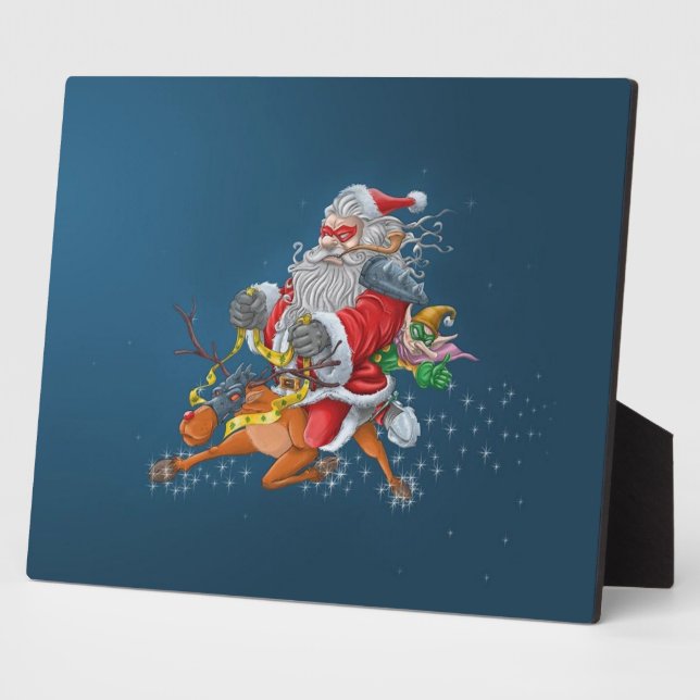 Plaque Photo Angry Santa Claus (Côté)