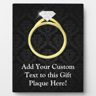 Plaque Photo Anneau diamant solitaire