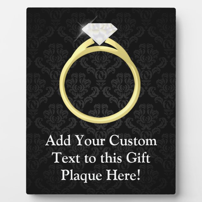 Plaque Photo Anneau diamant solitaire (Devant)