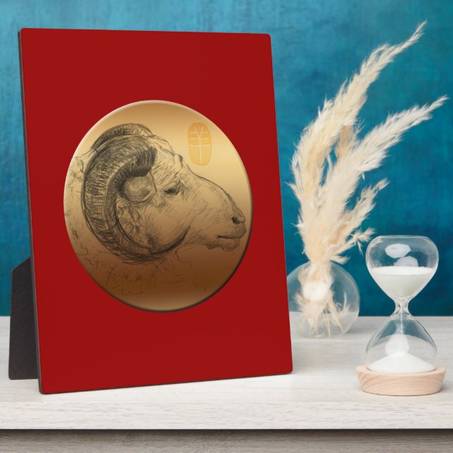 Plaque Photo Année du bélier d'or 2015 (Côté)