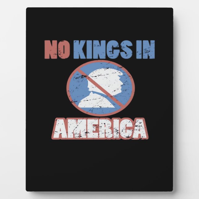 Plaque Photo Anti- No Kings In America Classic (Devant)