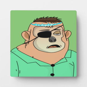 Plaque Photo Ape ennuyée