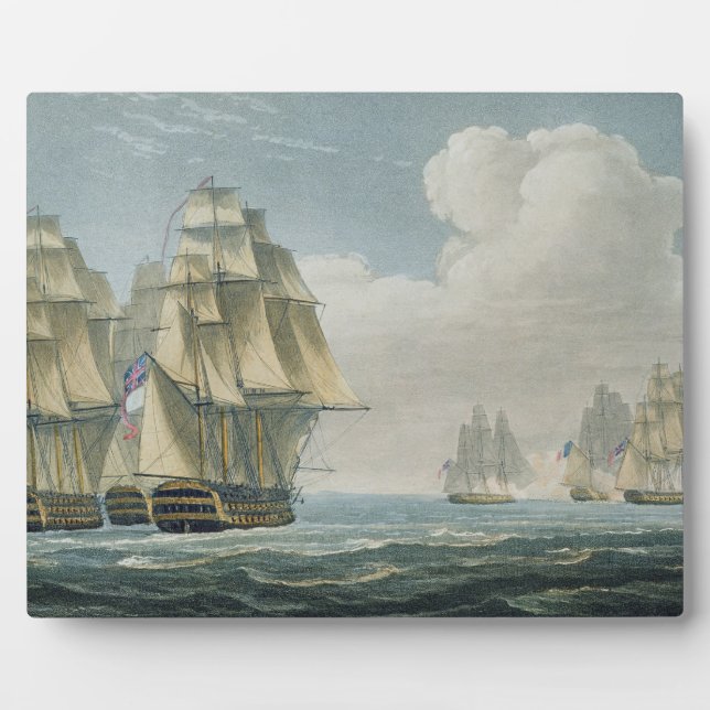 Plaque Photo Après la bataille de Trafalgar, le 21 octobre 1805 (Devant)