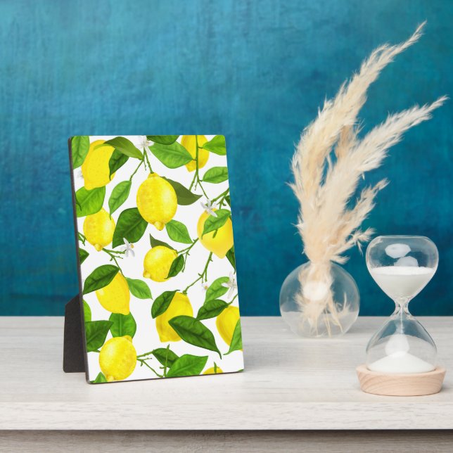 Plaque Photo Aquarelle Citron (Côté)