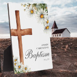 Plaque Photo Aquarelle florale Cross Baptism<br><div class="desc">Célébrez l'occasion joyeuse du baptême avec notre Plaque Baptême de Croix d'Aquarelle Florale! Conçue avec amour et imprimée sur demande, cette magnifique plaque présente une belle aquarelle fleurie et un symbole croisé bien en vue. Idéal pour donner sur le baptême d'un bébé ou pour commémorer un jalon religieux. Embrassez l'essence...</div>