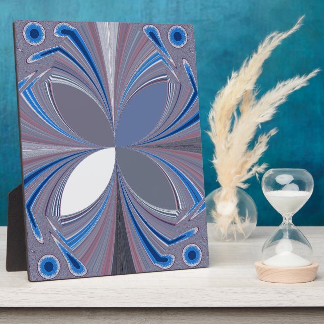 Plaque Photo Araignée bleue (Côté)