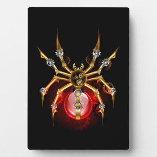 Plaque Photo Araignée en vapeur noire