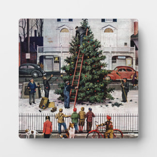 Plaque Photo Arbre dans le Carré de ville