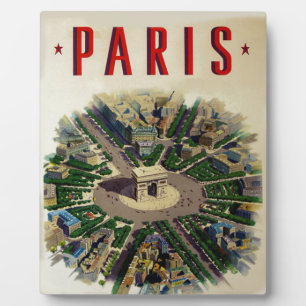Plaque Photo Arc vintage de Triomphe Paris
