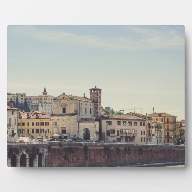 Plaque Photo Architecture de Vérone, Italie (Devant)