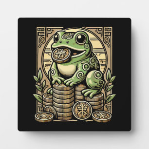 Plaque Photo Argent Frog, Lucky Toad, Jin Chan - Succès Lucky