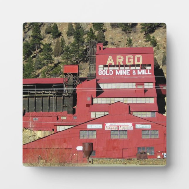 Plaque Photo Argo Gold Mine & Mill, Idaho Springs, Colorado (Devant)