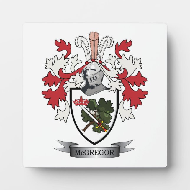 Plaque Photo Armoiries de McGregor Family Crest (Devant)