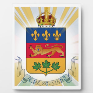 Plaque Photo Armoiries du Québec