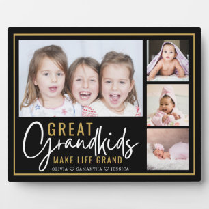 Plaque Photo Arrière-petits-enfants rendent la vie grandiose 4