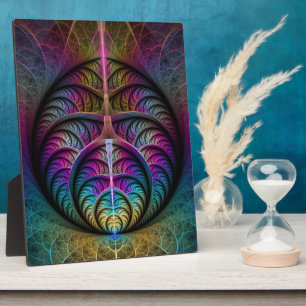 Plaque Photo Art abstrait fractal coloré et psychédélique