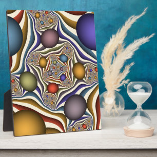 Plaque Photo Art abstrait fractal moderne coloré qui s'envole