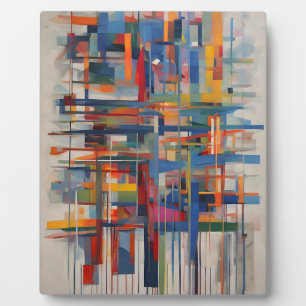 Plaque Photo Art Abstrait géométrique moderne