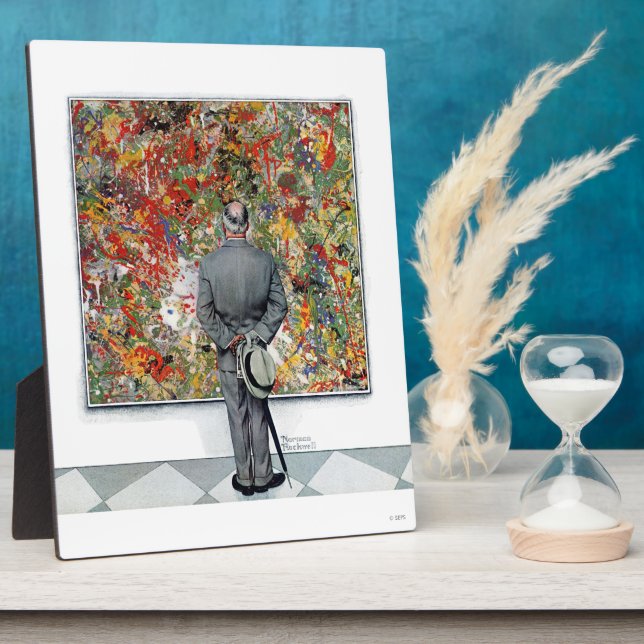 Plaque Photo Art Connoisseur par Norman Rockwell (Côté)