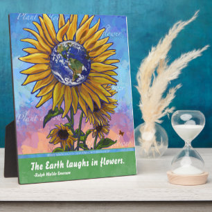 Plaque Photo Art de la Terre de tournesol