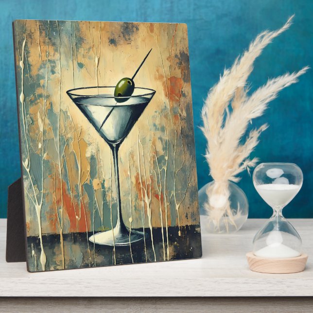 Plaque Photo Art de Martini en techniques mixtes du milieu du s (Côté)