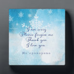 Plaque Photo Art de prière Ho'oponopono<br><div class="desc">Prière Ho'oponopono / Hooponopono Wall Art - Hawaiian ho'oponopono, une méthode ancienne pour restaurer l'harmonie, la guérison et faire les choses correctement, a servi d'inspiration. Cette prière peut être tenue (ou offerte) pour inspirer humilité, pardon, gratitude et amour dans toutes vos relations : avec vous, avec les autres et avec...</div>