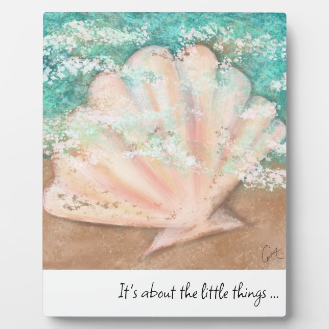 Plaque Photo Art et devis Seashell (Devant)