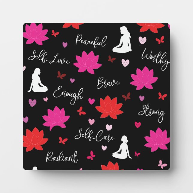 Plaque Photo Art Floral Motivant (Devant)