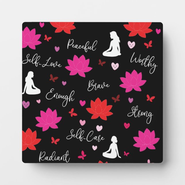Plaque Photo Art Floral Motivant (Devant)