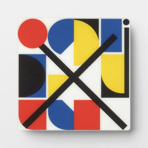 Plaque Photo Art géométrique Bauhaus Suprématiste audacieux