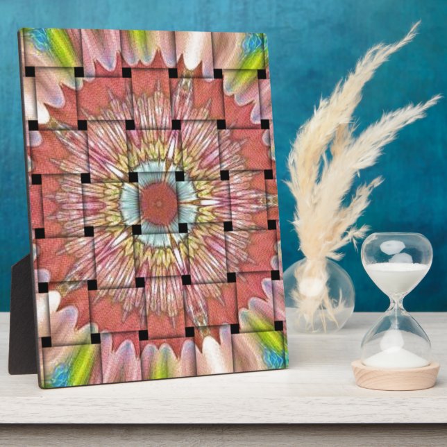 Plaque Photo Art inspiré par l'Afrique Imprimé- Design géométri (Côté)