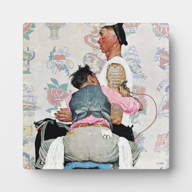 Plaque Photo Artiste du tatouage (Devant)