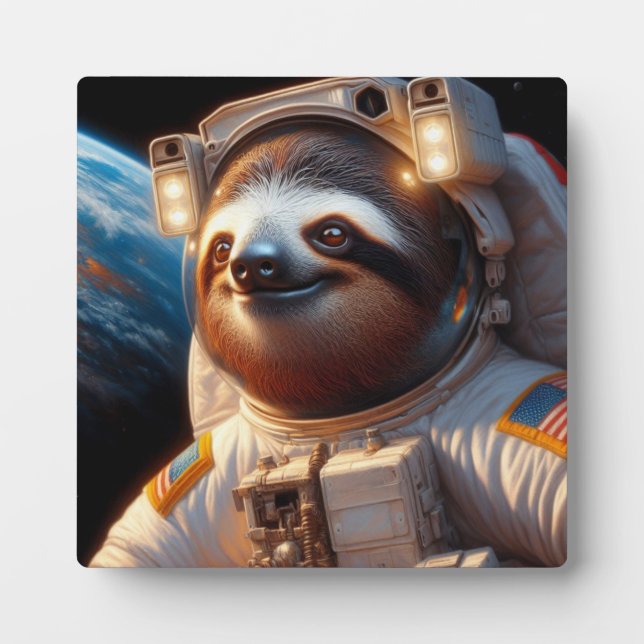 Plaque Photo Astronaute de Sloth (Devant)