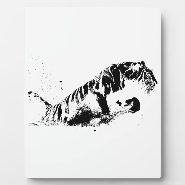 Plaque Photo Attaque au tigre (Devant)