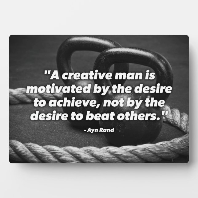Plaque Photo Atteindre - Kettlebell Workout Motivational (Devant)