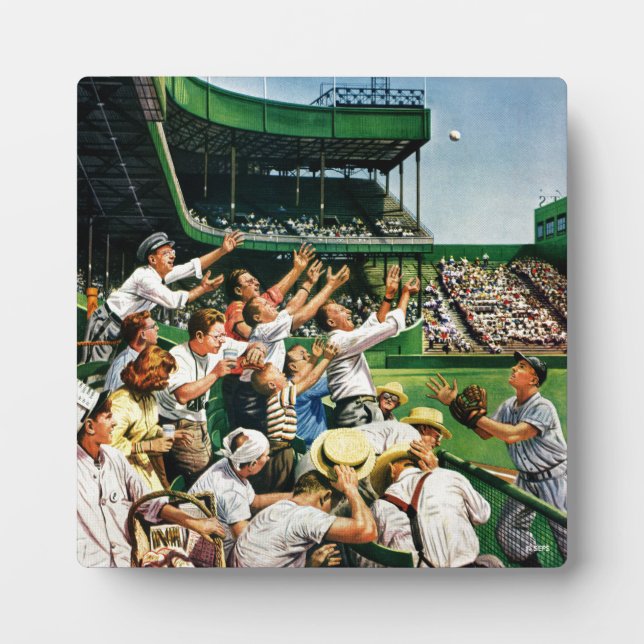 Plaque Photo Atteindre la balle de course à domicile (Devant)