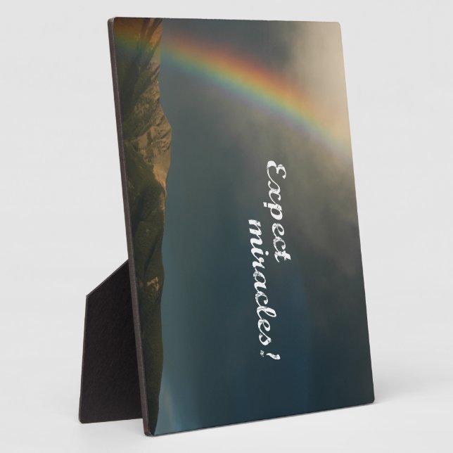 Plaque Photo Attendez-vous à Miracles ! (Côté)