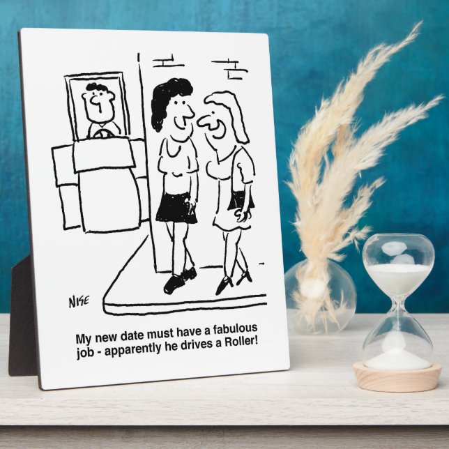 Plaque Photo Attente de rencontrer Date qui conduit "une roulea (Côté)