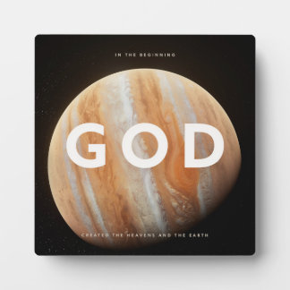 Plaque Photo Au commencement Dieu