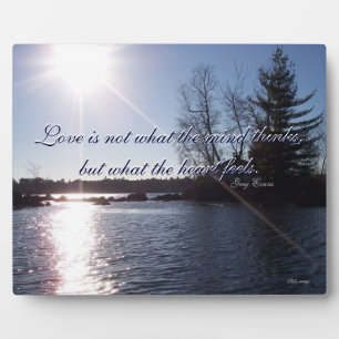 Plaque Photo Au-dessus du lac